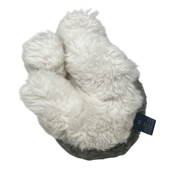 Trudi Italy White Gray Sheep‎ Dog Sheepdog Stuffed Plush Textured Coat 9" Tall - Picture 6 of 8
